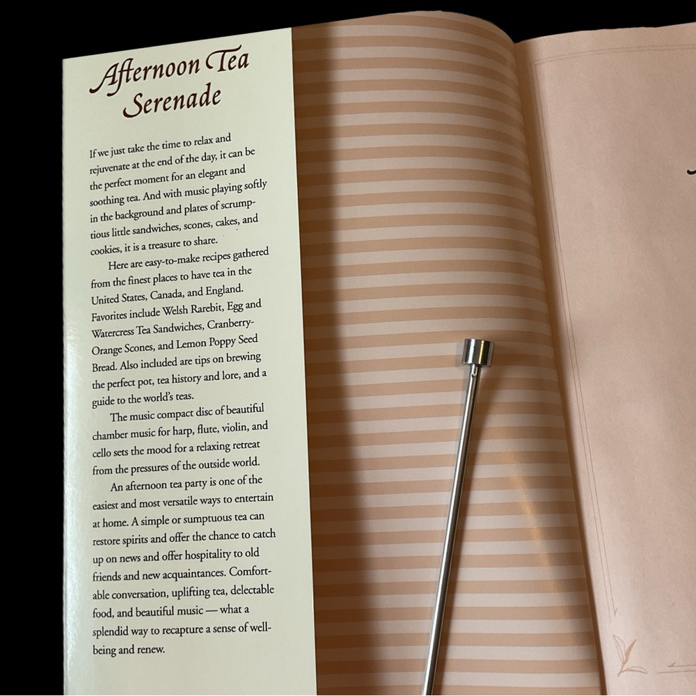 Cookbook /CD Set Afternoon Tea Serenade Sharon O'Connor Recipes /Classical Music - Picture 4 of 15